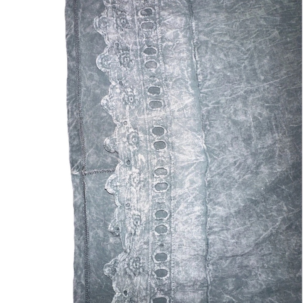 American Age Gray Top with Lace Detail - Picture 2 of 5